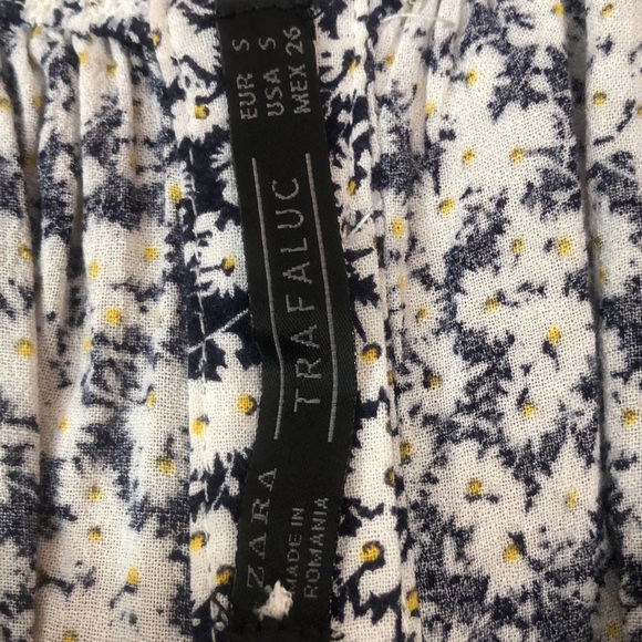 Zara daisy print flowy crop top - Picture 3 of 8